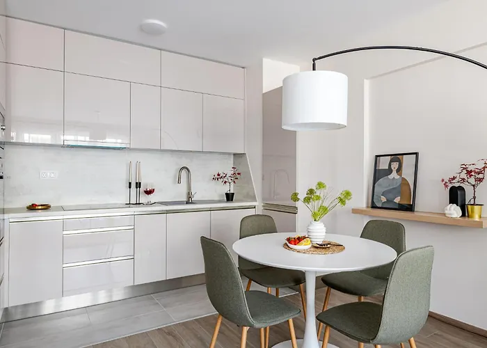 Parkwest Diamond -chic With Ac, Garage, Balcony 公寓 布达佩斯